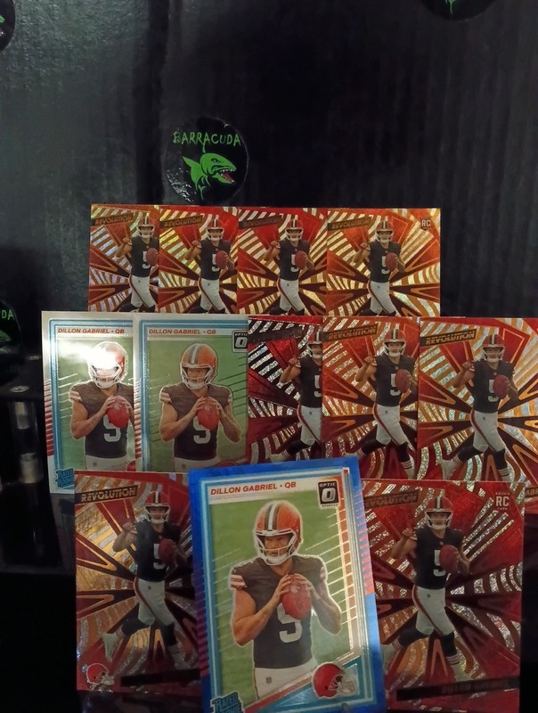 Dillon Gabriel 2025 11 card Lot- revolution and optic w blue hyper- investor lot