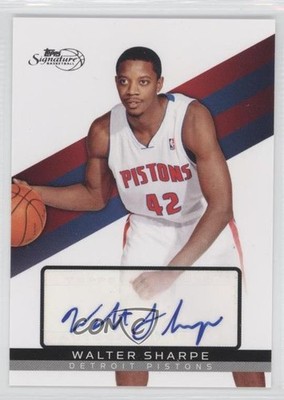 2008-09 Topps Signature Auto 141/350 Walter Sharpe #TSA-WS Auto n4h