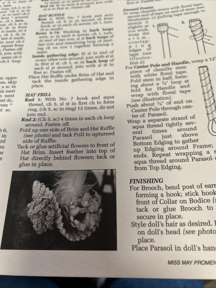 Annie's Turn of the Century Bridal Trousseau Collection 2 Doll Crochet Patterns - Image 3 of 3