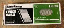 Fasten Stron 2-1/2 in. 15 Ga. Angled Strip Finish Smooth Shank Nails 1000 pc D22
