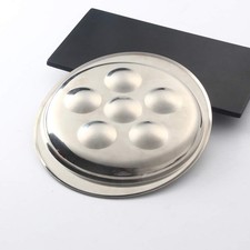 1 Ensemble de Plat à Escargots 6 Trous en Acier Inoxydable Assiette à Escargo...