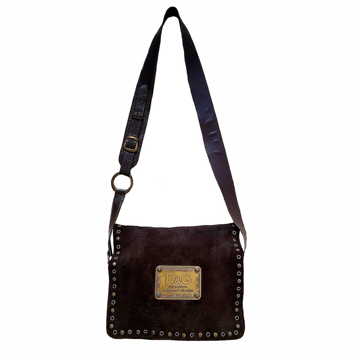 Dolce&Gabbana Women's Suede Exterior Brown Bags & Handbags for