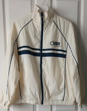 Primark Lightweight Sports/Track Jacket Size Small 10/12 Bnwot Cream/Blue