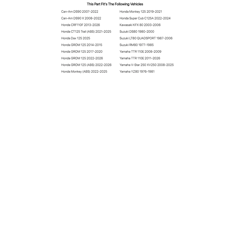 Tusk Flexible Cylinder Hone 49-51mm For Honda GROM 125 (ABS) 2022-2025 — 第 2/2 张图片