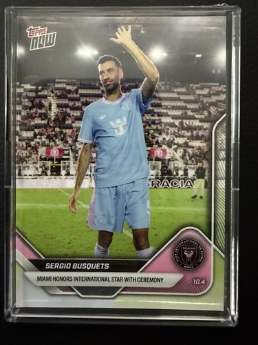 Sergio Busquets - 2025 MLS Topps NOW® - Card 106 - PR: 427