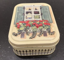 Keller Charles of Philadelphia Christmas Window embossed Tin