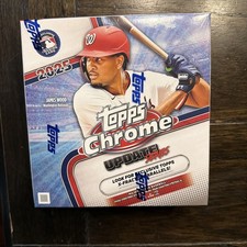 2025 Topps Chrome Update Series Sealed Box 7 Packs & X-Factor Parallels. 42 Cds
