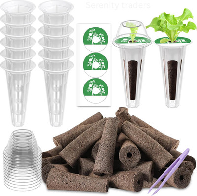 79 PCS Hydroponic Seed Pods Indoor Growing System Kit Compatible with AeroGarden