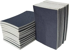 20 PCS 3 x 4 Inch 600 Grit Sanding Sponge, Ultra Fine Sponges Black 
