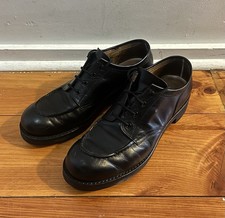 Men?s Japan Rolling Dub Trio Coupen Low Moc Black Horsehide Derby Shoes - Sz 10