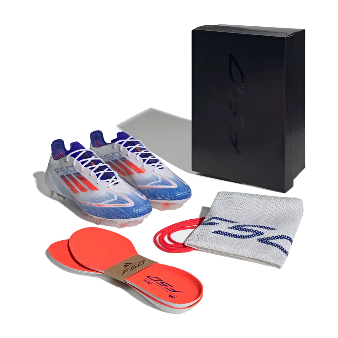 Messi adidas F50 Elite Firm Ground Boots GOAT Cleats White Soccer