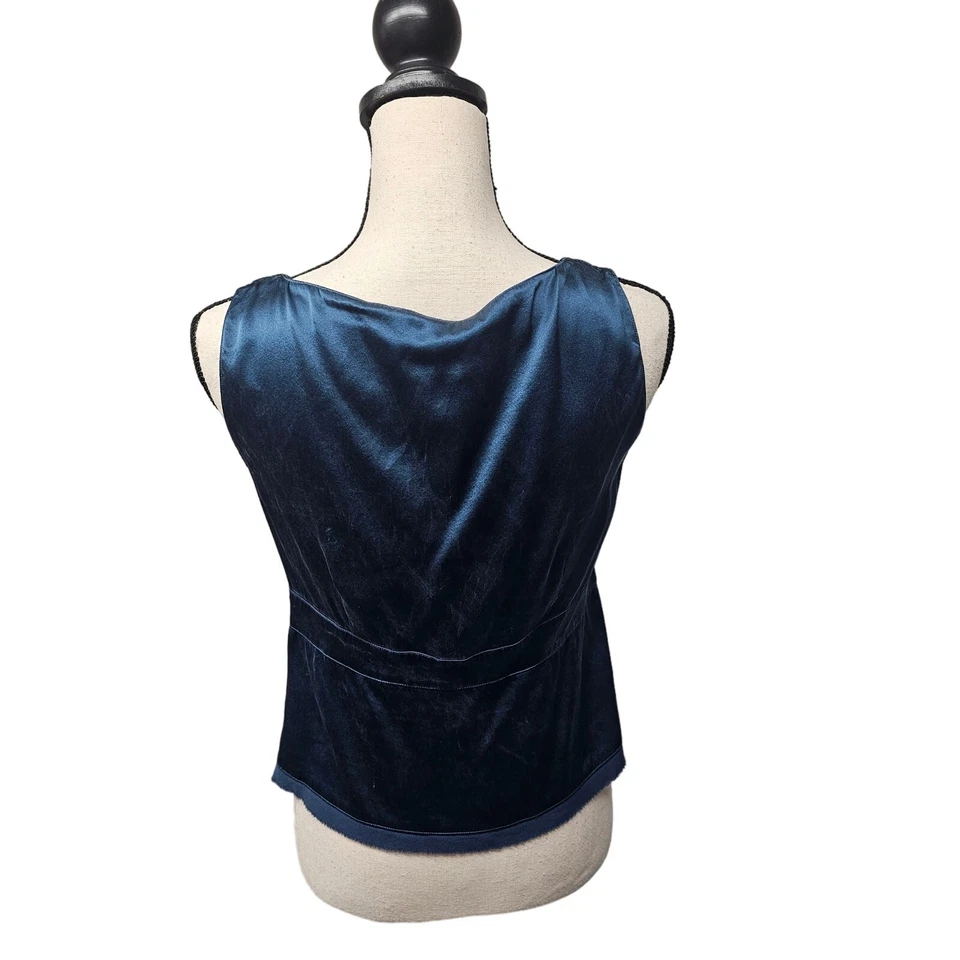 Camisola Doncaster para mujer talla 4 100 % seda babydoll azul verdoso dobladillo transparente cremallera lateral Foto 2 de 4