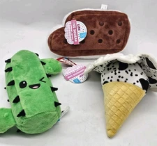 x3 Large Bark Box Ice Squeak Sandwch Chocolick Chip Cone Shame Garcia Cactus Toy