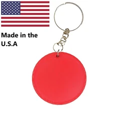 100 Piece Keychain Blanks ( Red )