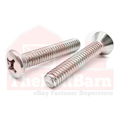 1/4''-20 316 Stainless Steel Phillips Oval Head Machine Screws(Pick Length & Qty)