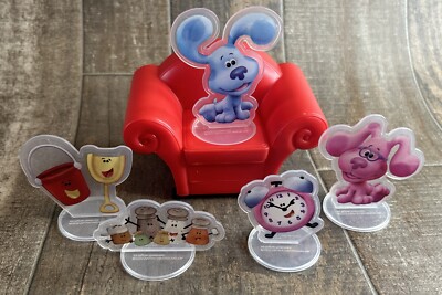 NIP Blues Clues & You Cake Topper Decorations  DecoPac Thinking Chair + 5 Pc
