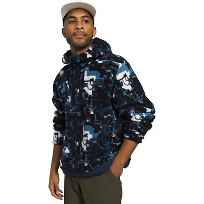 The North Face Men Campshire Hoodie Sherpa 1/4 Zip Fleece Pullover 1077 