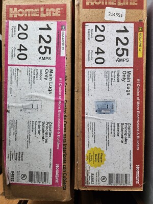 Homeline SQD MLO Load Center 125 Amp 20-Space 40-Circuit Indoor HOM2040L125PGC