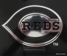 Cincinnati Reds MLB Vinyl Window Decal Chrome Baseball Logo Licensed Sticker