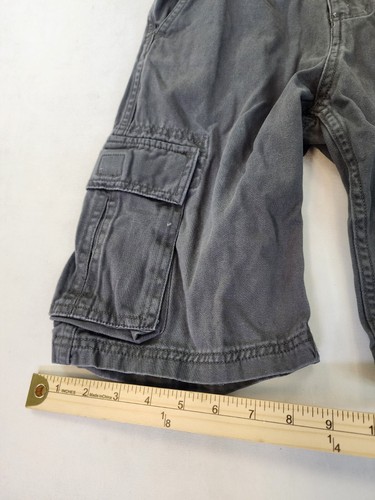 Bailey's Pt. Boys 8 Cargo Shorts Gray Adjustable Waist 100% Cotton Pockets - Picture 4 of 10
