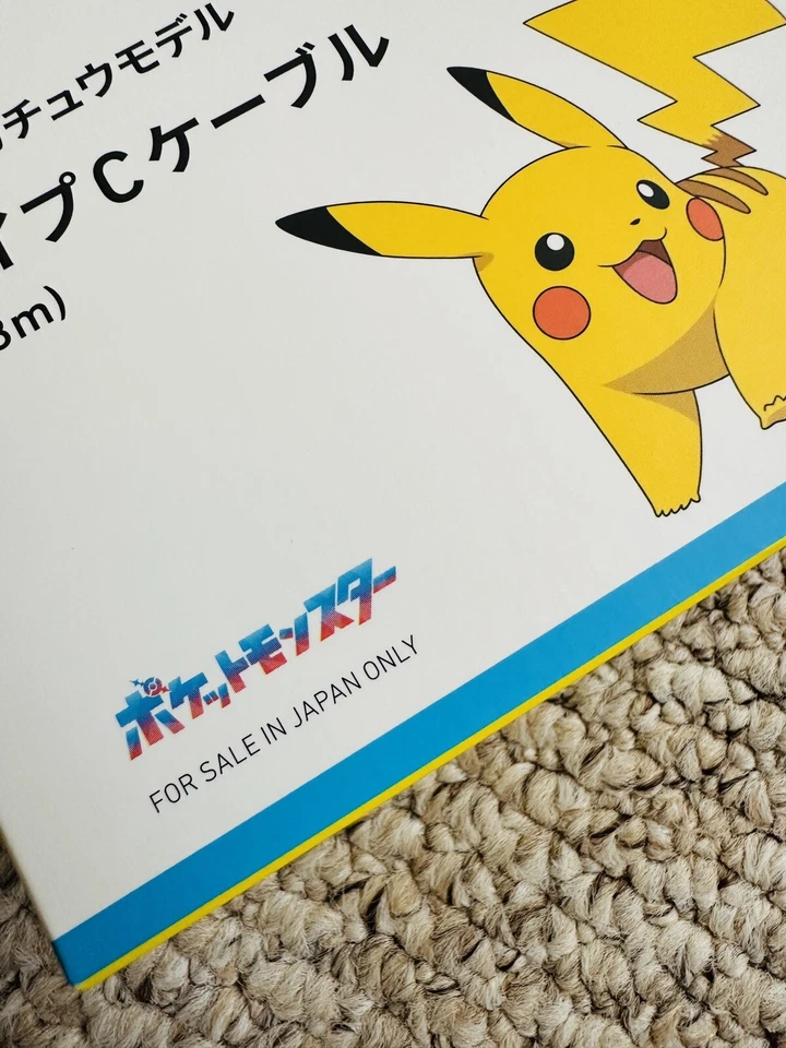 Anker Pokemon Picachu USB-C to USB-C Cable 100W 480Mbps 6ft/1.8m Cable Japan Ltd - Image 2 of 4