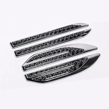 Car Body Fender Trim Sticker For Side Wing Air Flow Vent Decoration Carbon Fiber