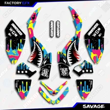 CMYK Savage Camo Racing Graphics kit fits 06-08 Polaris Outlaw 450 525