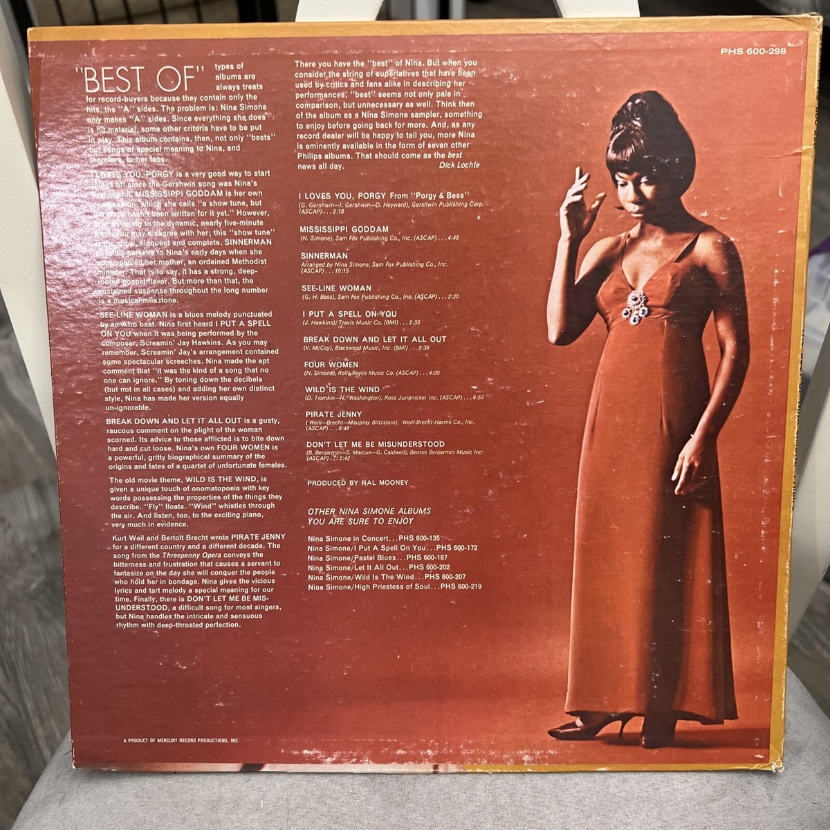 ニーナ・シモンTHE VERY BEST OF　新品　 レコード NINA SIMONE / The Best Of Nina Simone (LP) / Philips