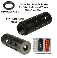Black Slant Forwarder Port Low Concussion Muzzle Brake Compensator Metric14x1 LH