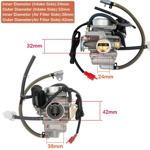 150cc Carburetor for GY6 4 Stroke Engines Electric Choke Motorcycle Scooter 152Q - Bild 3 von 9
