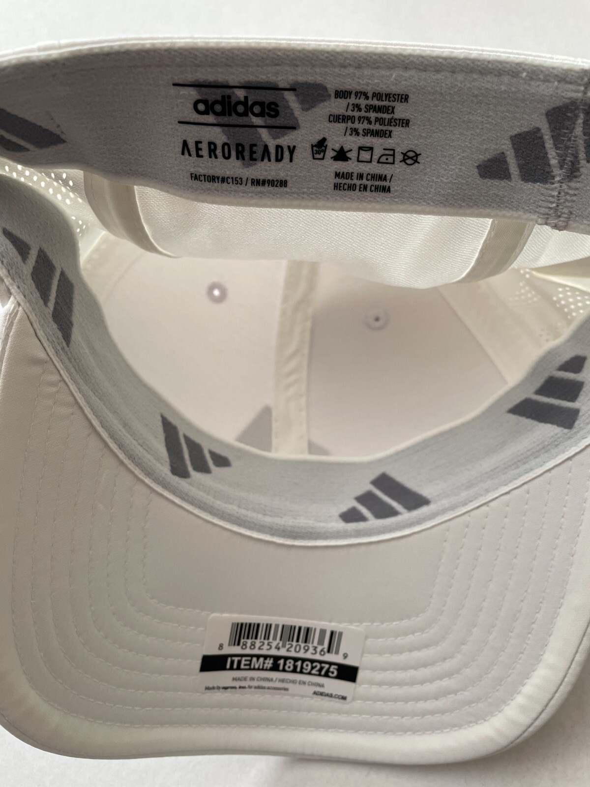 NWT Adidas Men's Release 3 Stretch Fit Cap White Small/Medium S/M