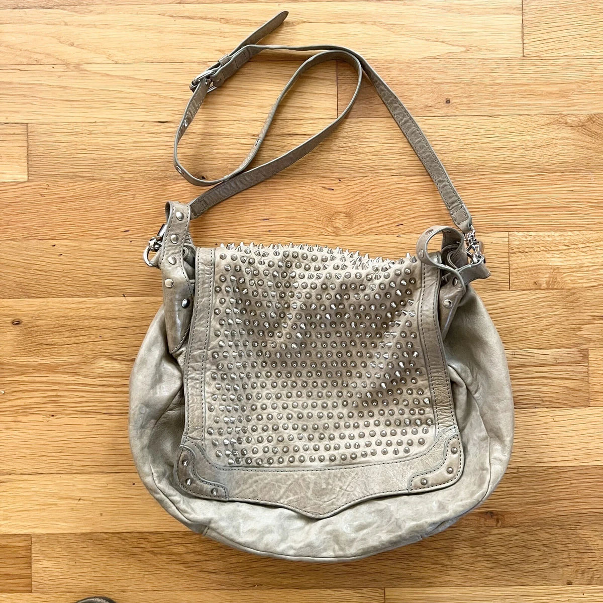 Studded hobo purse sale