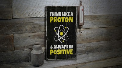 Proton Rustic Distressed Sign, Personalized Wood Sign