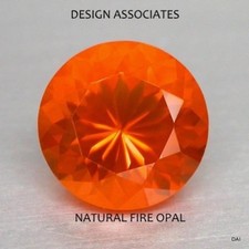 MEXICAN FIRE OPAL 5 MM ROUND CUT ALL NATURAL BEAUTIFUL COLOR