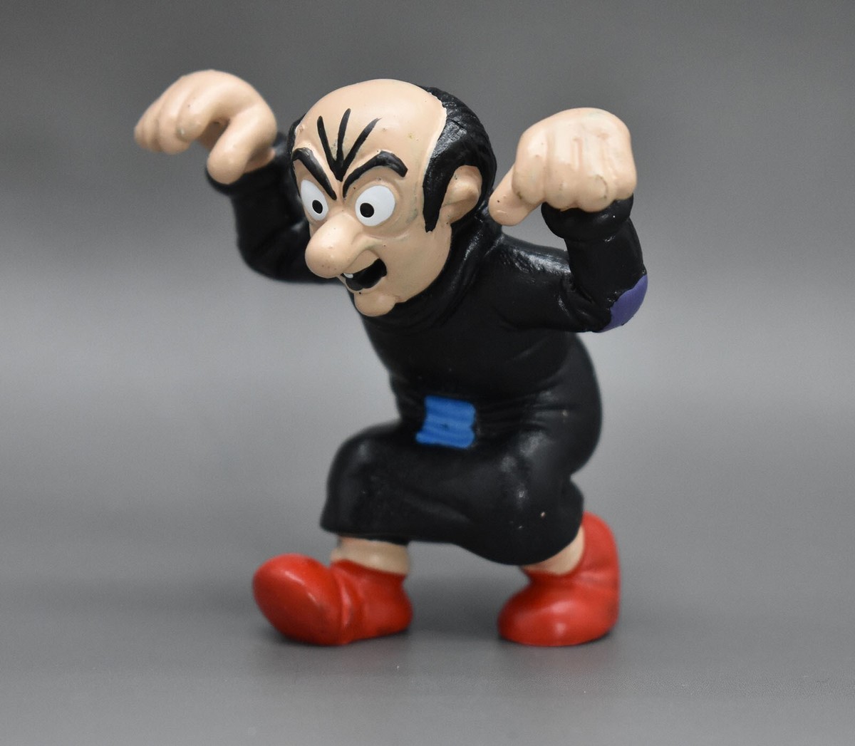 W*7様 GARGAMEL トコイチ星獣　クリーム成型　メタリック　インディーズ Smurfs Prowling Gargamel Vintage PVC Figure Peyo Schleich AM Limes