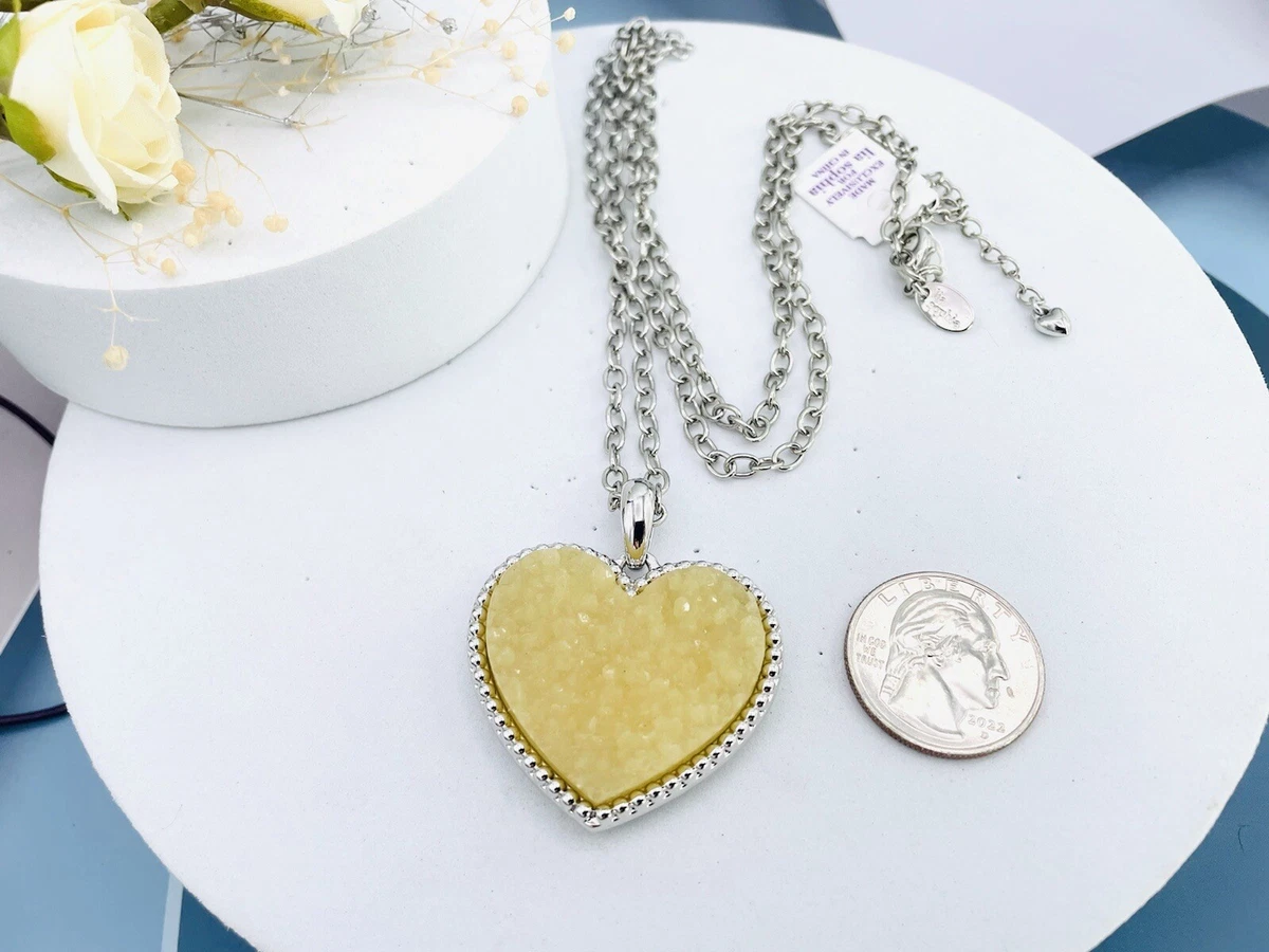 Lia sophia heart deals necklace