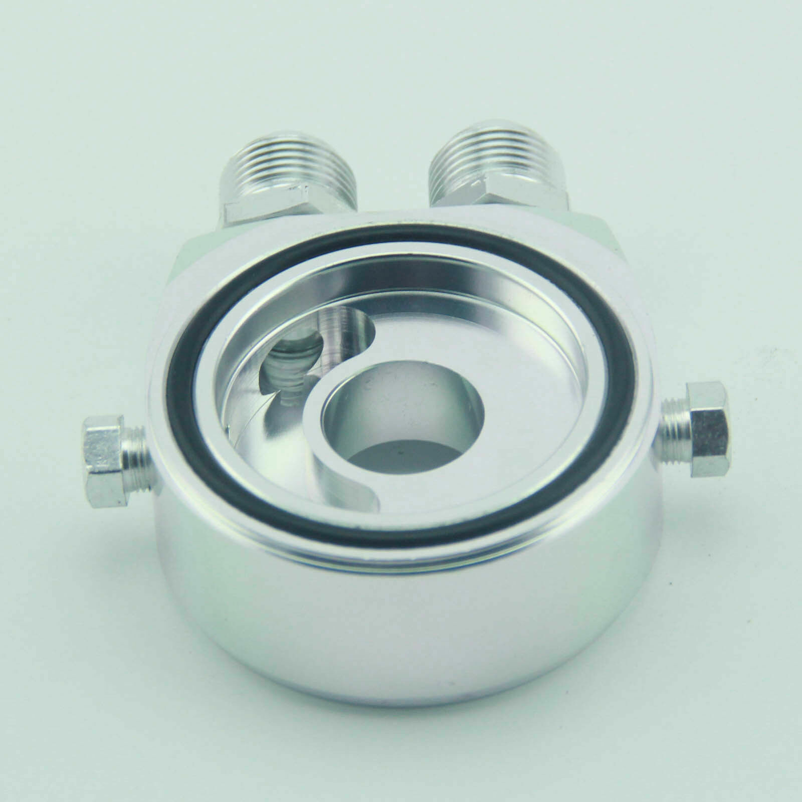 Oil Filter Adapter 10AN Sender Sandwich Plate Cooler Fits Chevrolet