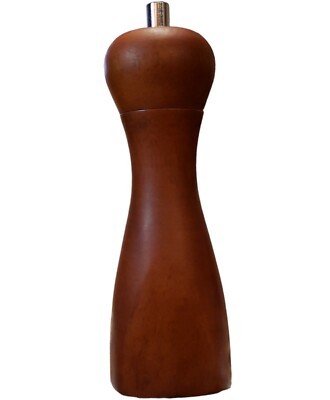 Vintage Mr. Dudley Peppermill Grinder, Solid Wood, Triangular 8''