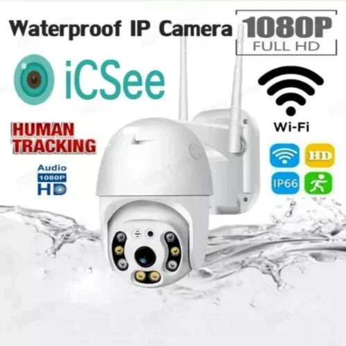 2X TELECAMERA ESTERNA ICSEE CAM PTZ WIFI CAMERA WIRELESS ESTERNO SMART ZOOM - Foto 2 di 3