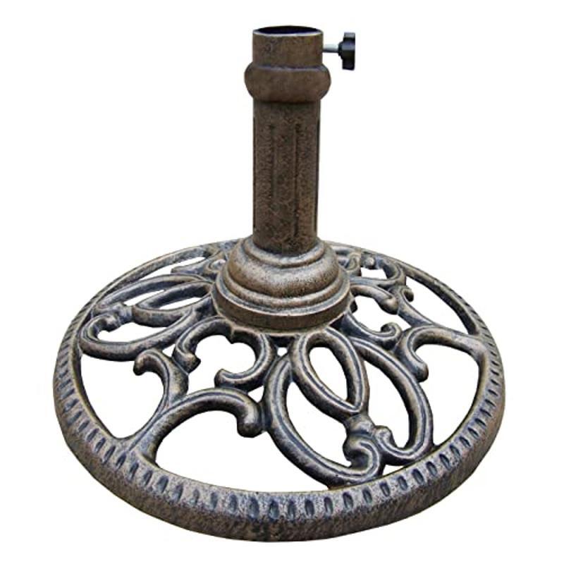 https www.etsy.com listing 490101889 vintage-cast-iron-patio-umbrella-stand Sungmor Cast Iron Freestanding Umbrella Stand with Detachable Drip Tray Cast Iron Umbrella Stand -