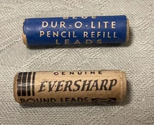 Vintage/Antique Eversharp and Dur-O-Lite mechanical pencil leads in wood tubes