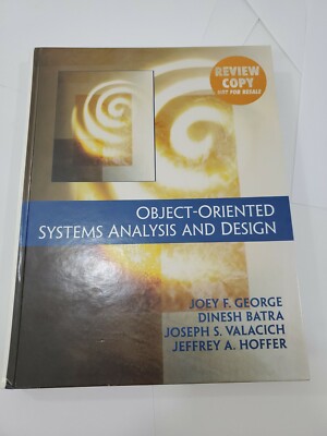 Object-Oriented Systems Analysis and Design Hardcover  George Valacich review 