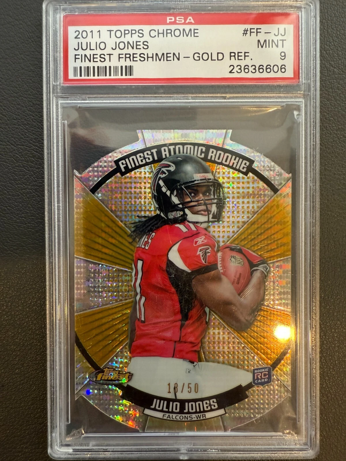 Julio Jones Topps Chrome Finest Freshmen #FFJJ Gold Refractor