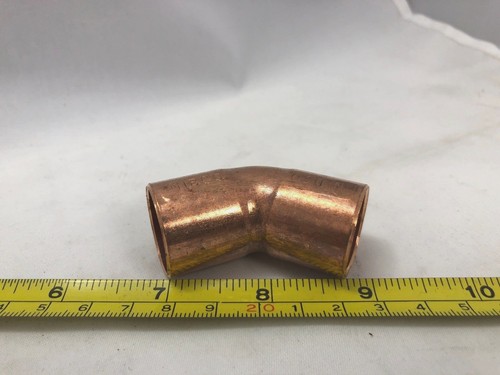 NIBCO 45ยฐ COPPER ELBOW, 3/4" C X C, ACR 7/8" O.D. P/N 606