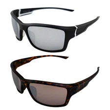 AlterImage Tussle Sports & Riding Sunglasses 2 Pair Flash/Driving Mirror Lenses