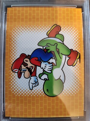 2022 Panini Super Mario Brothers Mario Yoshi Line Drawing