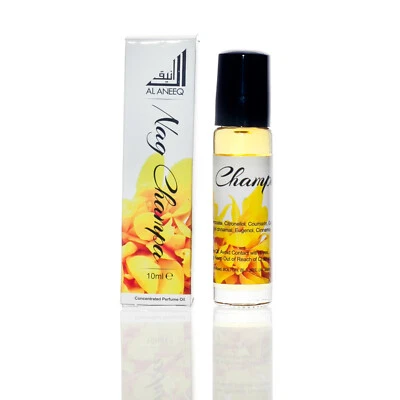 Nag Champa Perfume Oil by Al Aneeq - Rich, Resinous & Earthy Fragrance - 10ml