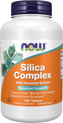 2 X NOW Silica Complex with Horsetail Extract -- 180 Tablets