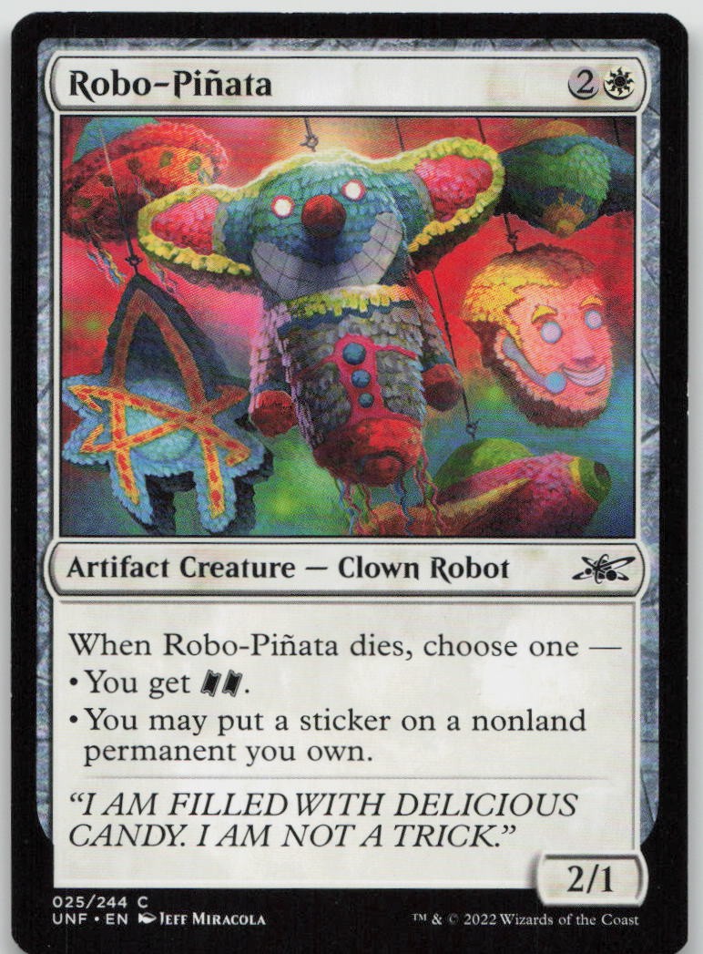 Robo-Pinata #25 Common Unfinity Magic: The Gathering Warped