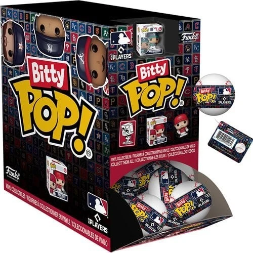 MLB Bitty Pop! Baseball Mini-Figure Display case of 24 New and Sealed